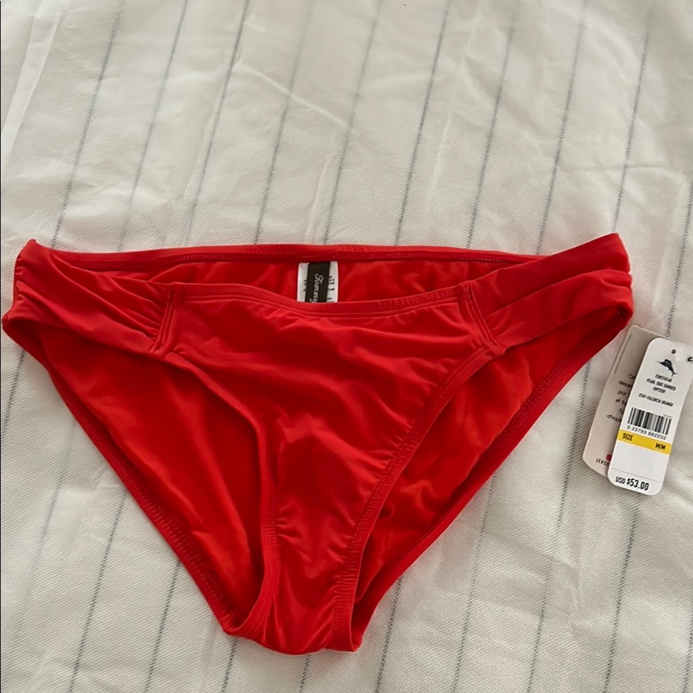 Tommy Bahama Red Bikini Bottom with Classic Brief Cut